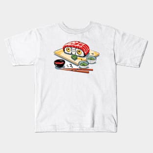 Sushi Delights: Kawaii T-Shirt for Sushi Fans Kids T-Shirt